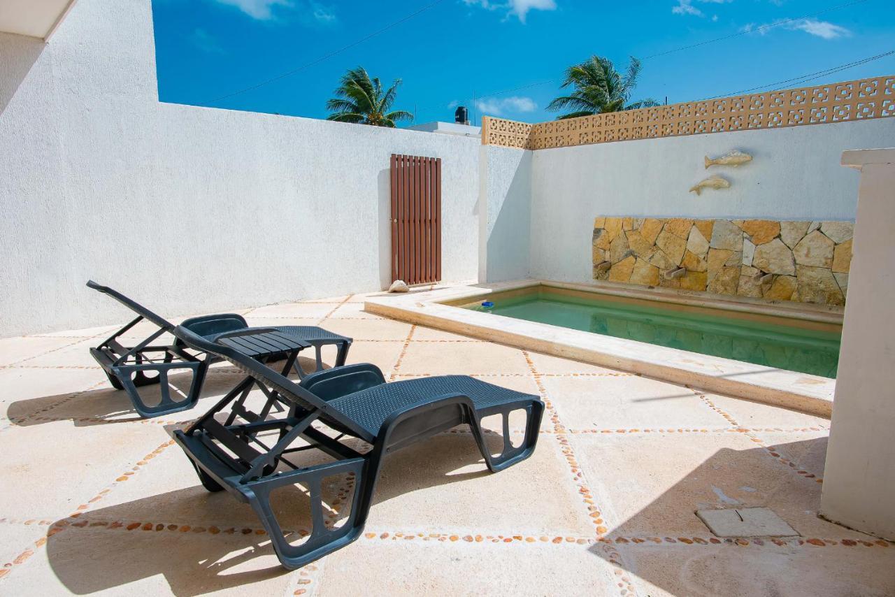 97982 New Modern Villa, Private Pool, High Internet Speed, 2 Blocks From The Beach Chicxulub Exterior foto